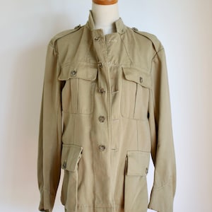 Vintage Australian Military jacket. Army coat, Beige military jacket, Australia Army coat, Size S - M