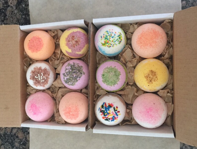 Sweet BATH BOMB 12Pack Dozen Box Gift Set Lush Bubble Fizz Etsy