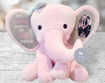 Memorial / Peluche conmemorativo / Regalo de bebé conmemorativo / Regalo de niña / Regalo de niño / Regalo de bebé personalizado / Baby shower / Recuerdo / Peluche conmemorativo / Ángel