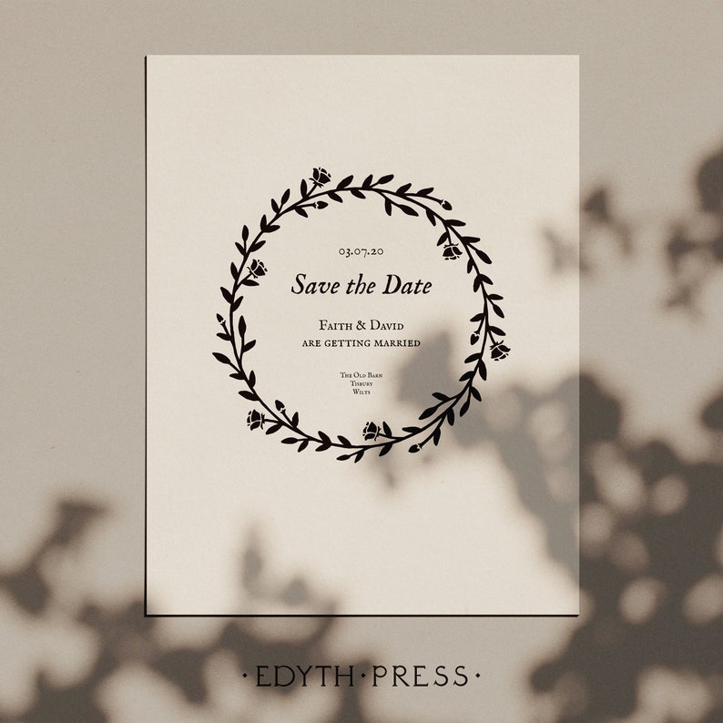 Download Botanical Leaf Rose Floral Circle Wreath Border svg cut file | Etsy