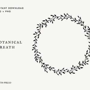 Krans svg bladcirkel svg laurierkrans svg trouwkrans svg png cirkel frame botanische cutfile cricut clipart download bladeren bloemsierkunst