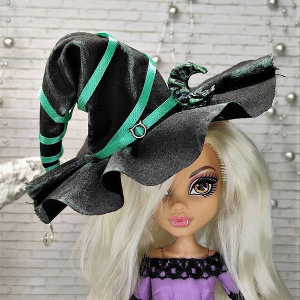 Monster High Witch Hat Custom doll clothes Handmade 1/6 mini decorative