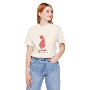 Pink Leopard Print Tee: Flirty Summer Fashion, Animal Lover Gift