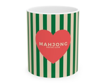 Mahjong Player Mug | Card Game Gift Ceramic Mug