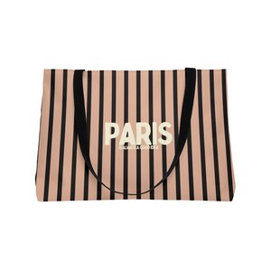 Schicke Pariser Weekender-Einkaufstasche, stilvolle Reisetasche, gestreifte Strandtasche, perfekt für den Urlaub, umweltfreundlich, Geschenk für sie
