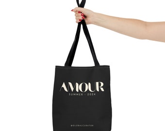 AMOUR - Summer 2024 Edition Tote- BLACK