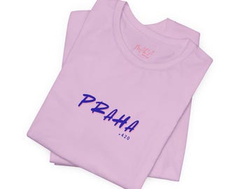 Praha Czechia T-shirt: Minimalist Travel Tee, Global Nomad Gift