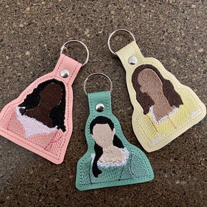 Schuyler Sisters Hamilton the Musical Keychain Keyfob Zipper Pull Backpack Charm