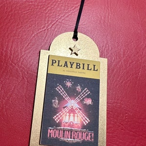 Broadway Playbill Ornament Moulin Rouge Christmas Broadway Musical Handmade Laser Cut