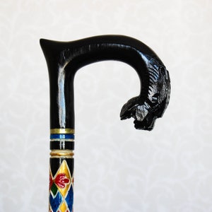 Elegant wooden canes Hand carved walking cane Walking cane Wooden Dragon Carved handle Walking sticks Dragon
