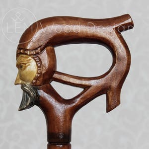 Walking sticks Warrior Wooden cane Walking sticks handmade Carved sticks Wood canes Walking stick carved Carved cane Walking sticks canes