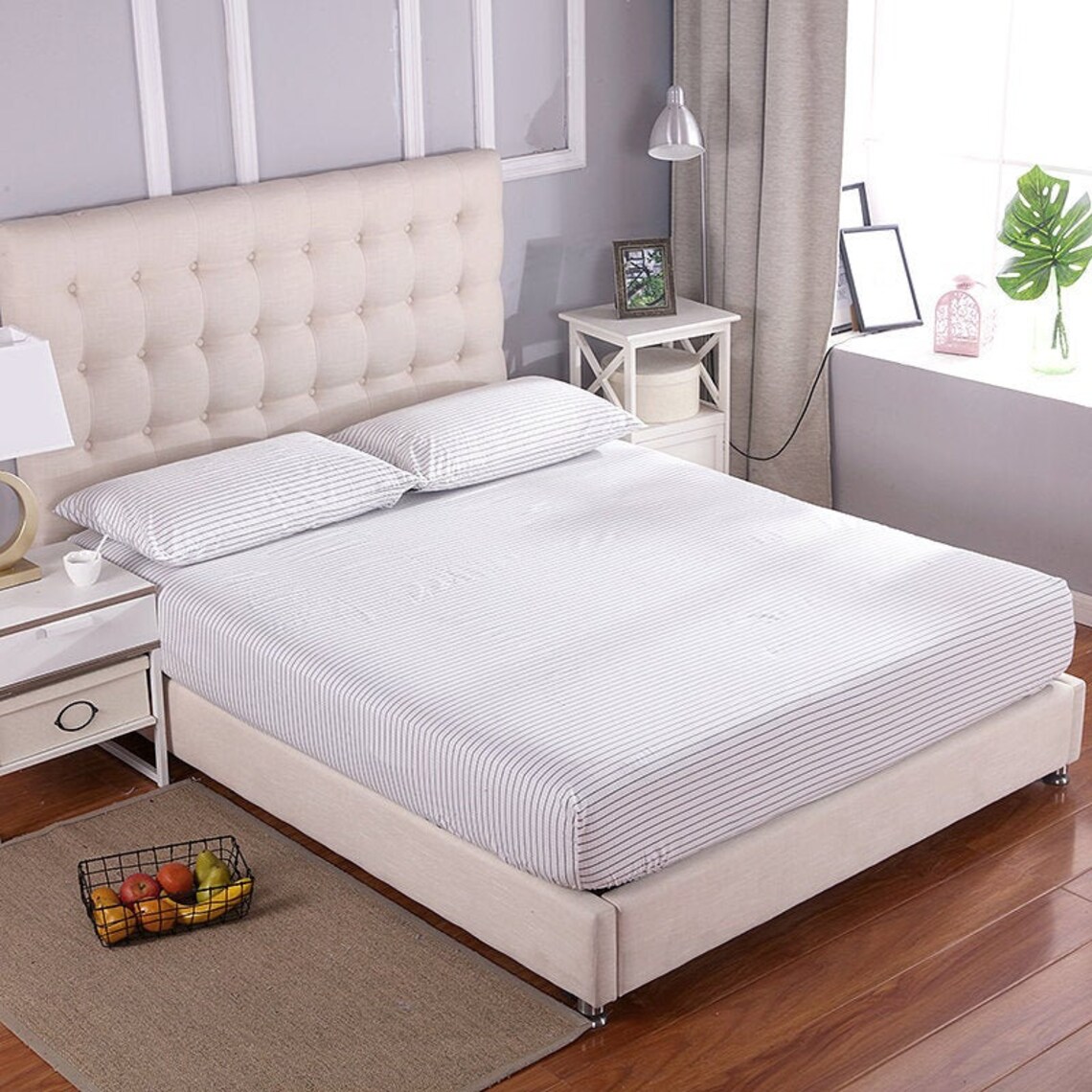 Earthing Grounding Bed Sheet Queen Size Fitted Sheet Etsy