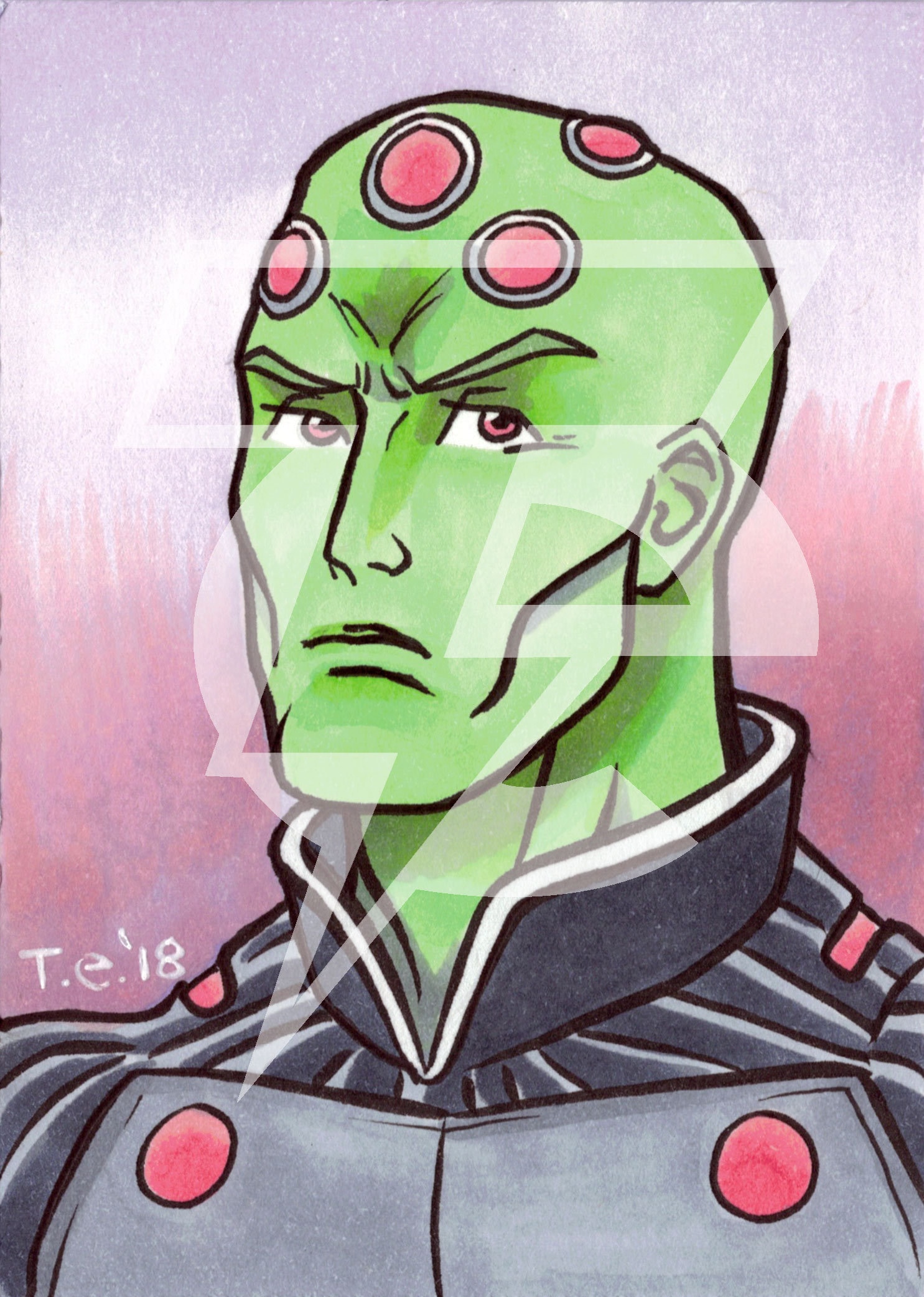 Brainiac Original Sketch Card - Etsy Hong Kong