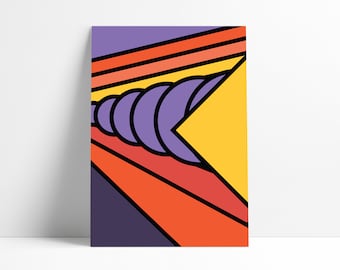 Highway Abstract Pop Art Downloadable Digital Print Wall Art