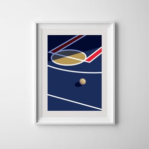 New Orleans Pelicans Basketball Court Printable Downloadable Wall Art Print Poster