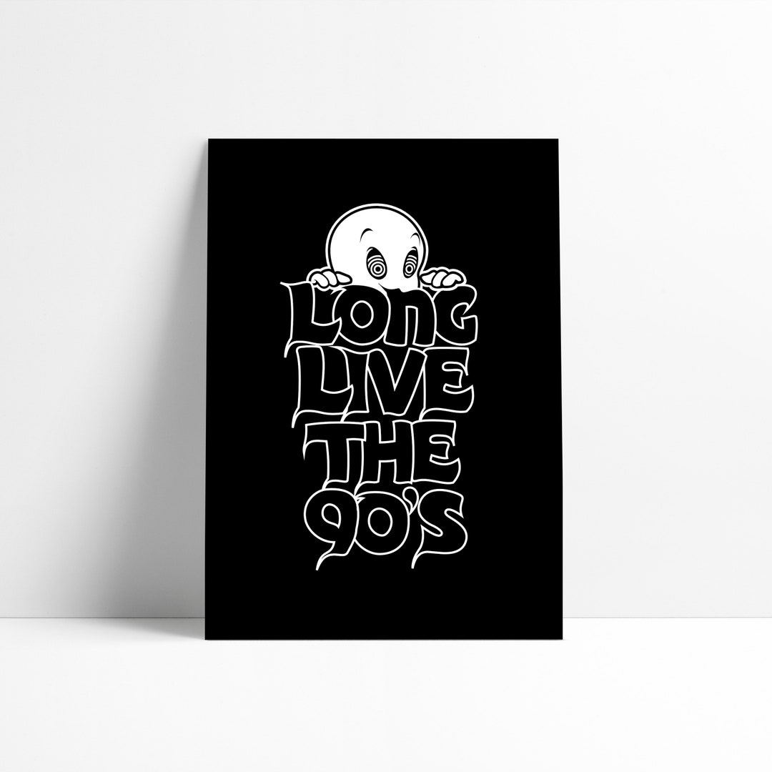 Casper Print Wall Art the Friendly Ghost 1995 Movie Print Poster