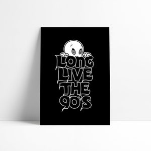 Casper Print Wall Art The Friendly Ghost 1995 Movie Print Poster Artwork Wall Art Illustration Digital Download Downloadable Printable
