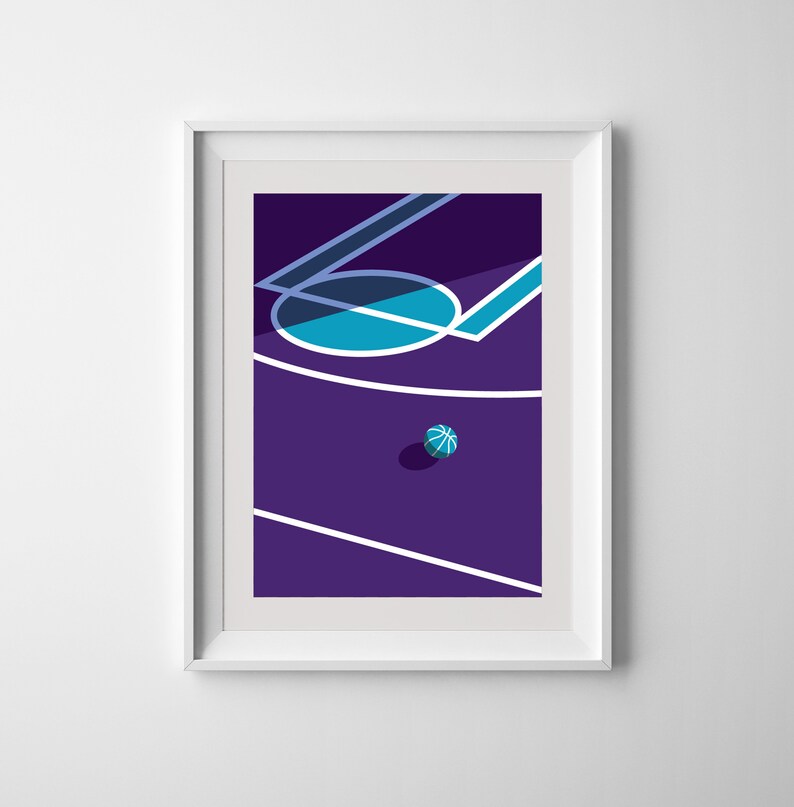 Charlotte Hornets Basketball Court Printable Downloadable Wall Etsy Charlotte Hornets Basketball Court Printable Downloadable Wall Etsy
