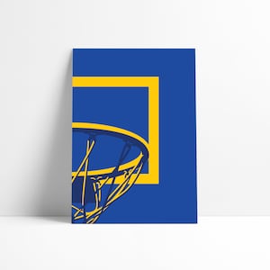Golden State Warriors NBA baloncesto pared de impresión para imprimir arte cartel mínimo arte abstracto Digital Descargar ilustración arte de la pared
