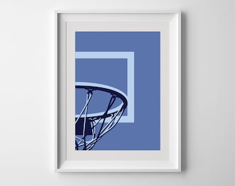 Memphis Grizzlies NBA Basketball Printable Print Wall Art Poster Minimal Abstract Artwork Digital Download Illustration Wall Art