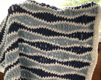Ocean Waves Baby Blanket Pattern