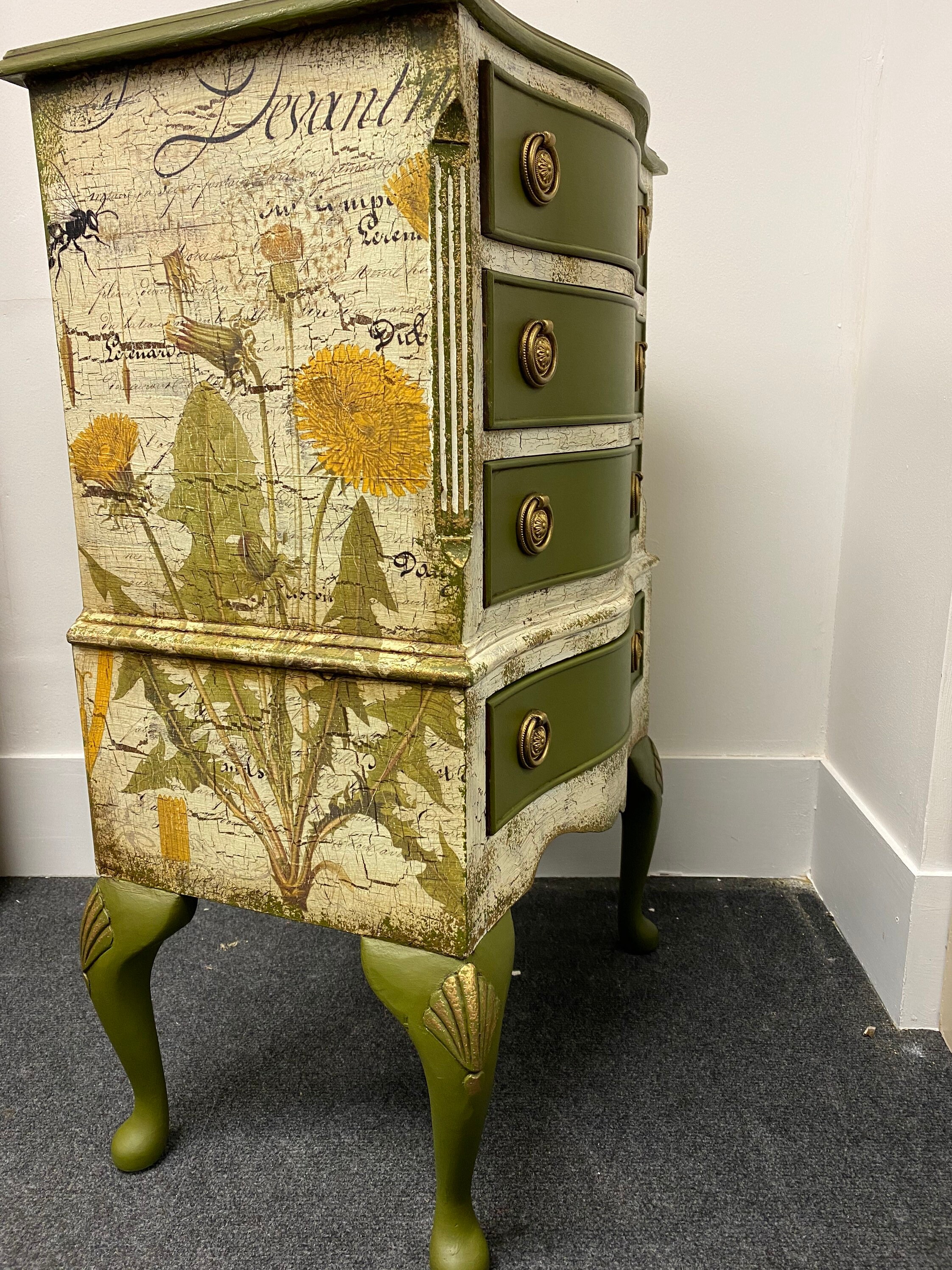 Quirky chest drawers hall table lamp stand bedside Etsy