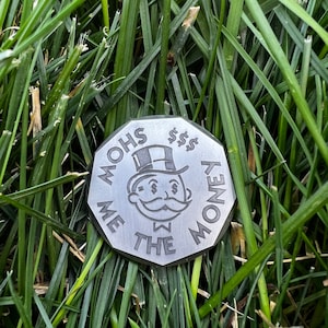 Show Me The Money Golf Ball Marker / Coin with personalized QR Code