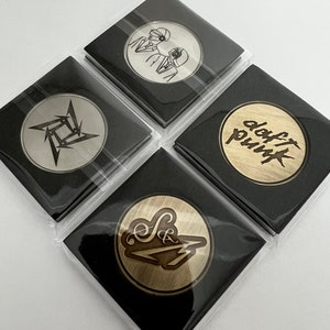 Laser Engraved Golf Ball Marker / Challenge Coin Custom - Anything you want - 1.25" Diameter, .125" thick