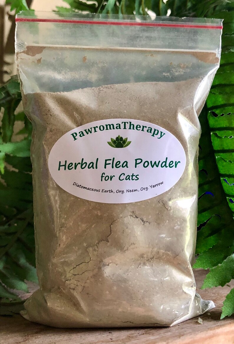 Cat Herbal Flea Powder All Natural Refill Bag 4oz Natural Etsy