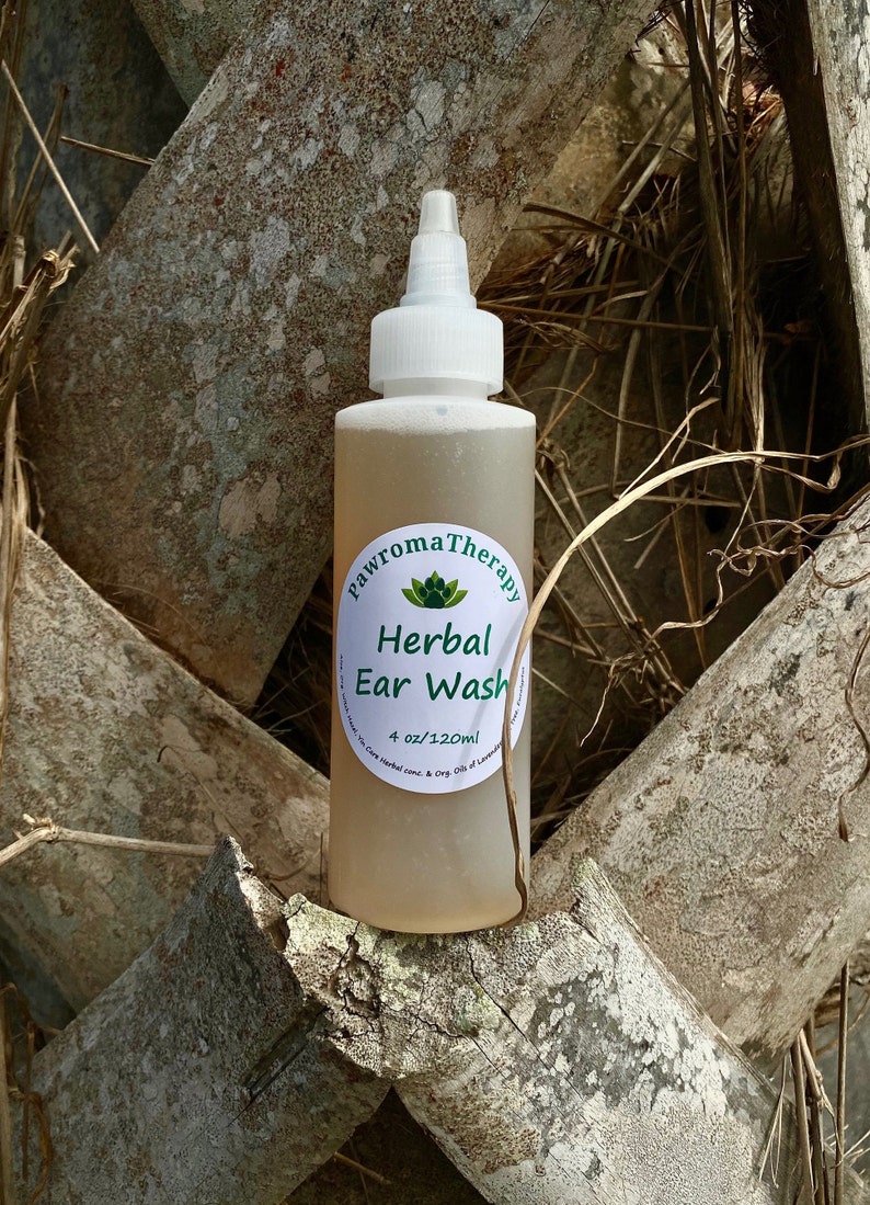 Herbal Ear Cleaner for Dogs and Cats 4oz Natural Pet Ear Wash Etsy