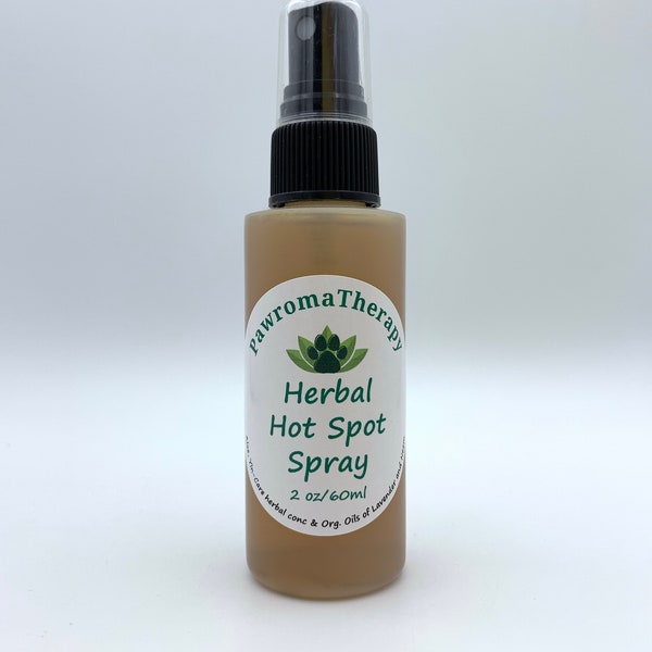All Natural Herbal Hot Spot Spray for Dogs and Cats, Pet Skin Spray