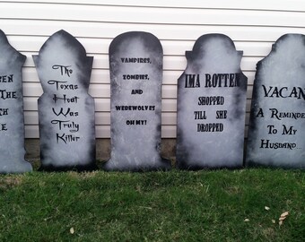 halloween tombstones