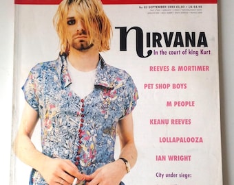 The Face Magazine | Sept 93 | Kurt Cobain, Nirvana | Keanu Reeves, Leo DiCaprio, Pet Shop Boys, Dave Chappelle, Kirsten Owen | Lollapalooza