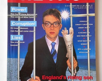 The Face Magazine | Sept 95 | Damon Albarn, Blur | Drew Barrymore, D'Angelo, Stereolab, Christy Turlington, Mike Tyson | Vintage Magazine