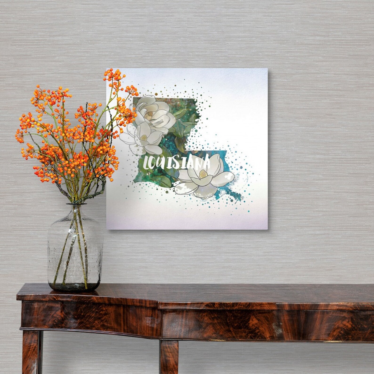 Louisiana State Flower magnolia Metal Wall Art Print Etsy