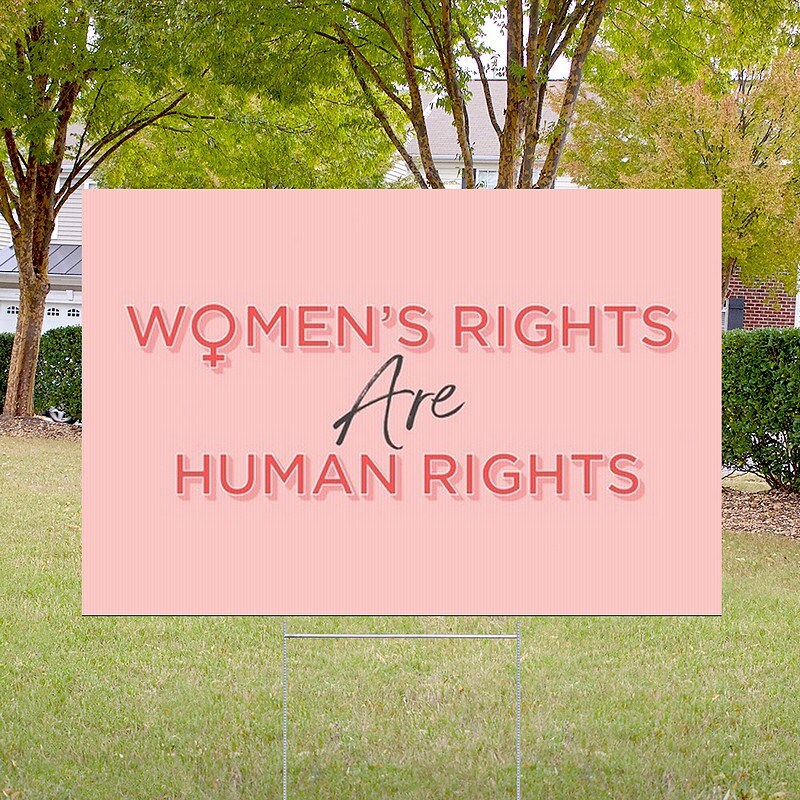 Women's Rights Doublesided Yard Sign With Hframe Ground Etsy