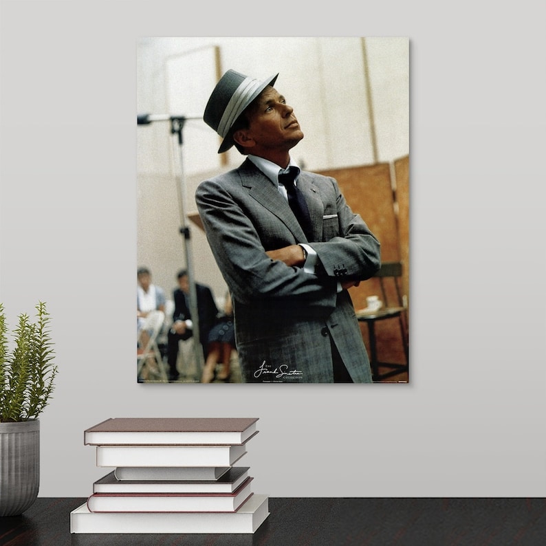 Frank Sinatra Canvas Wall Art Print Etsy