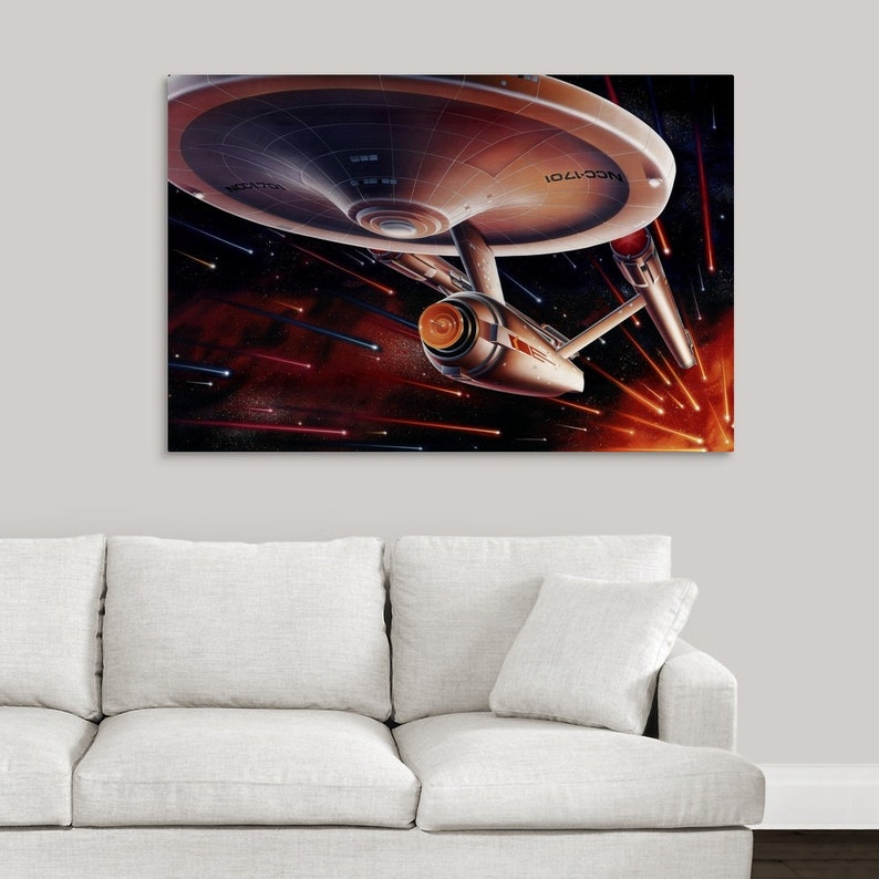 Star Trek 1966 Canvas Wall Art Print Etsy