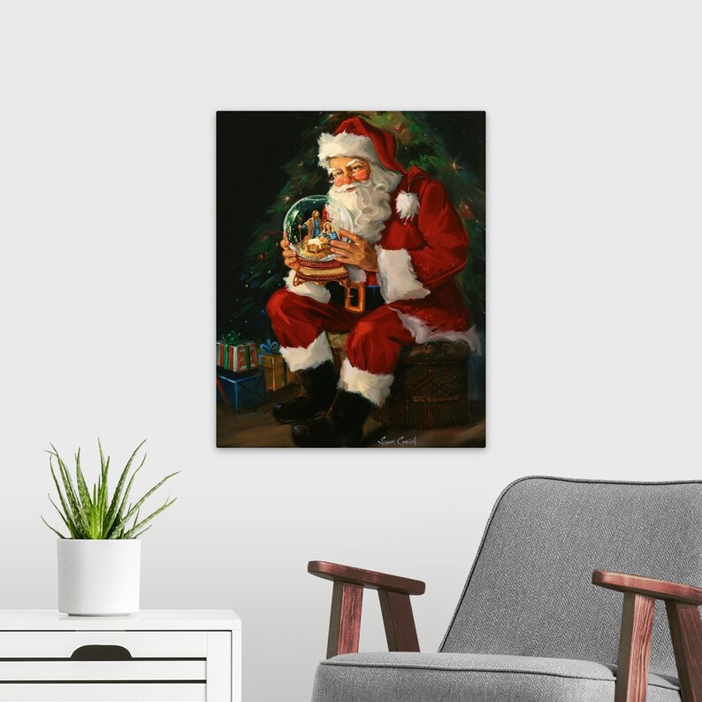 Santa Believes Metal Wall Art Print16x20 Etsy