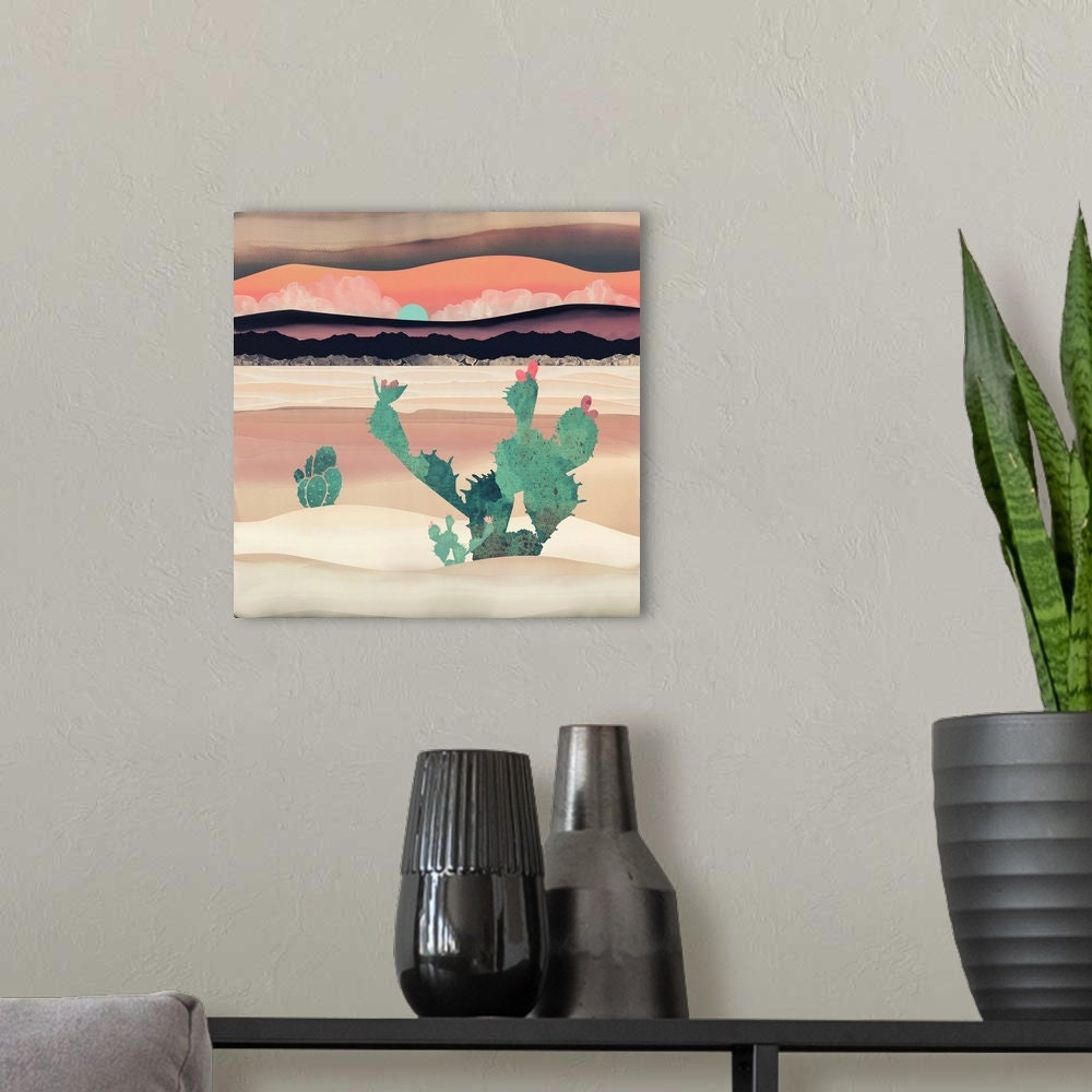 Desert Dawn Acrylic Wall Art Print 12x12 | Etsy