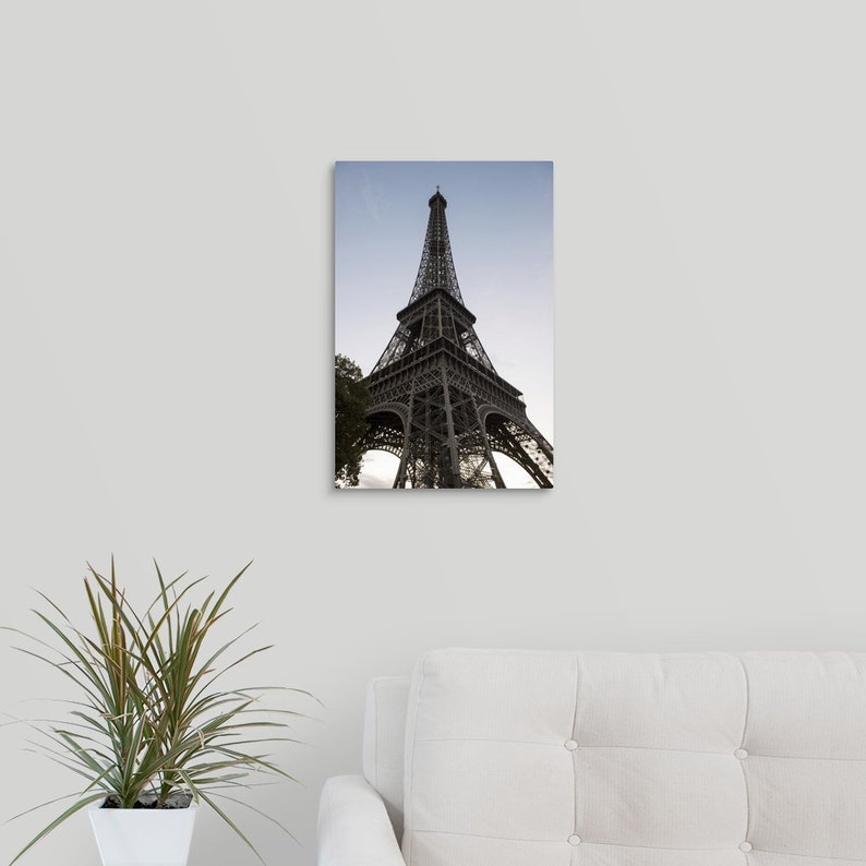 Eiffel Tower From Below Canvas Wall Art Print
