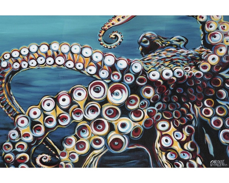 “Wild Octopus I” Metal Print “Wild Octopus I” Metal Print