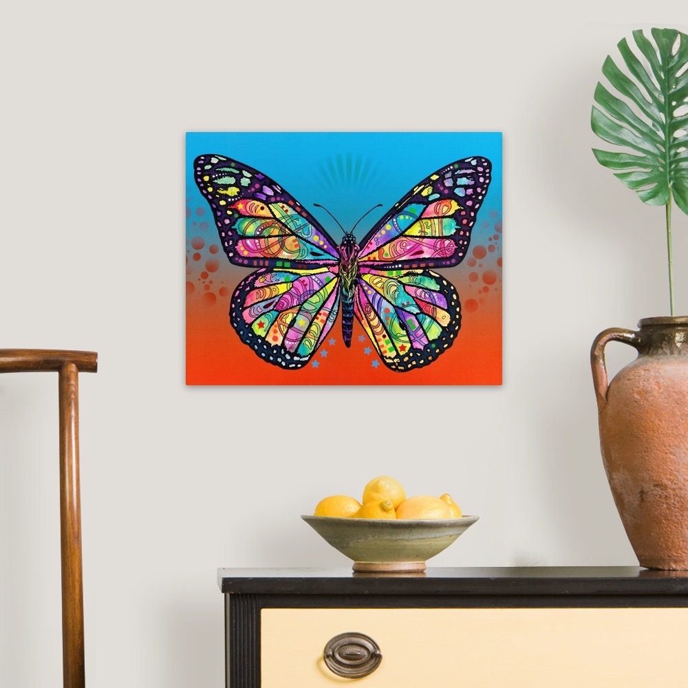 Butterfly Metal Wall Art Print | Etsy