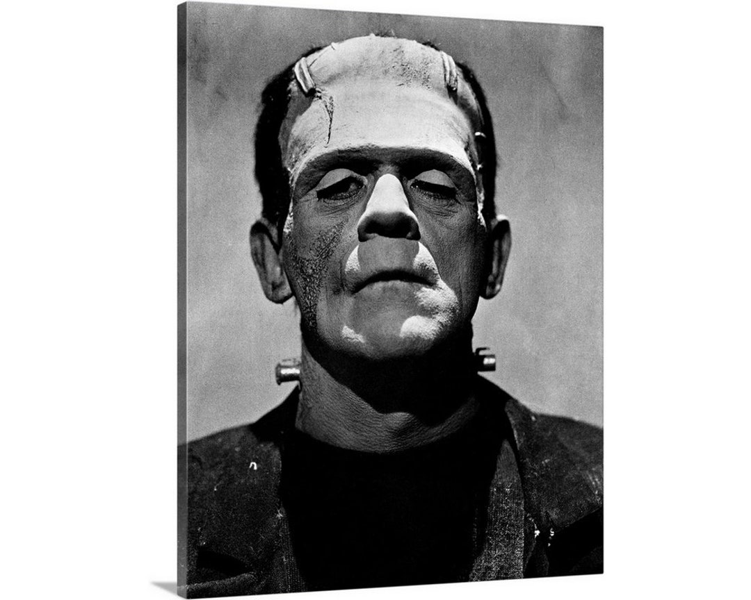 Bride of Frankenstein Canvas Wall Art Print Etsy