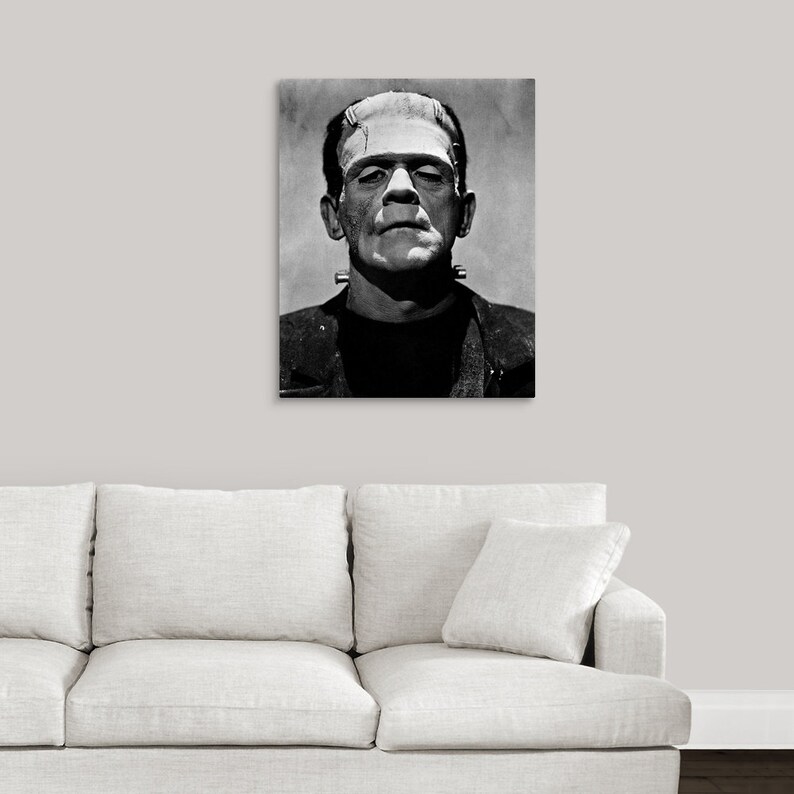 Bride of Frankenstein Canvas Wall Art Print Etsy