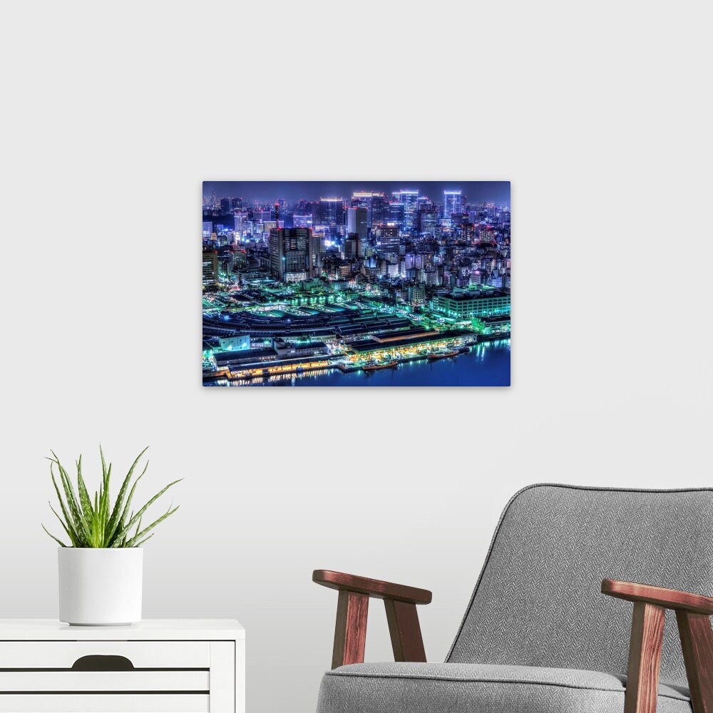 Tokyo Metal Wall Art Print | Etsy