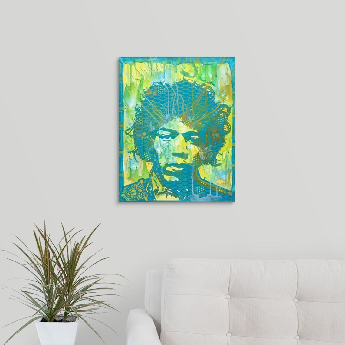 Jimi Hendrix V Acrylic Wall Art Print 16x20 Etsy