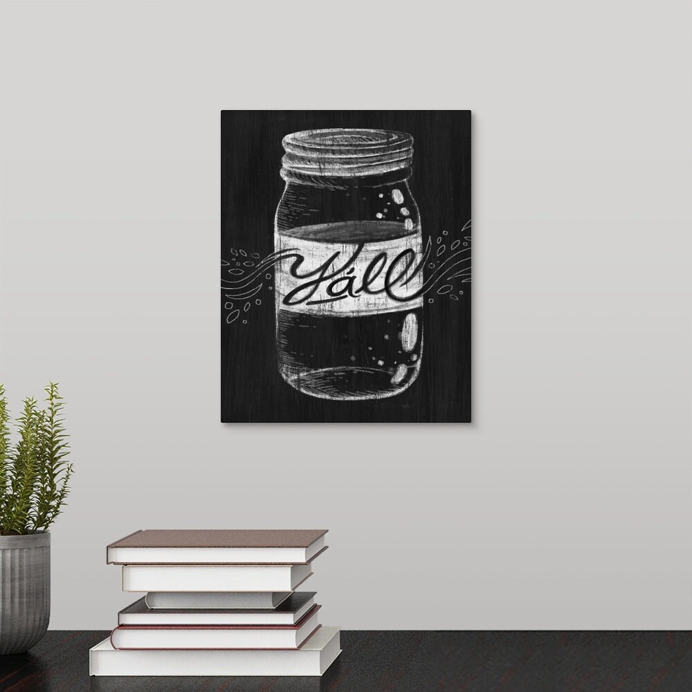 Y'all Mason Jar Canvas Wall Art Print Etsy