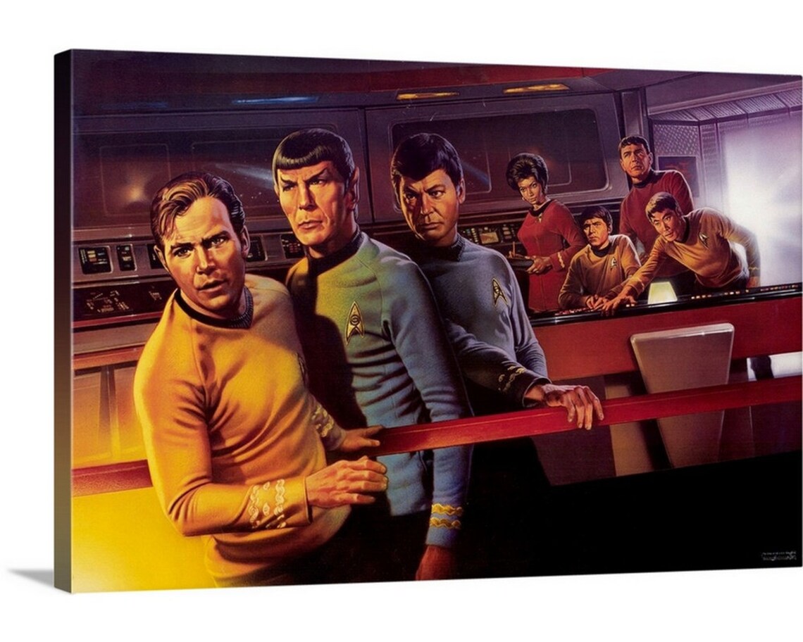 Star Trek 1966 Canvas Wall Art Print Etsy