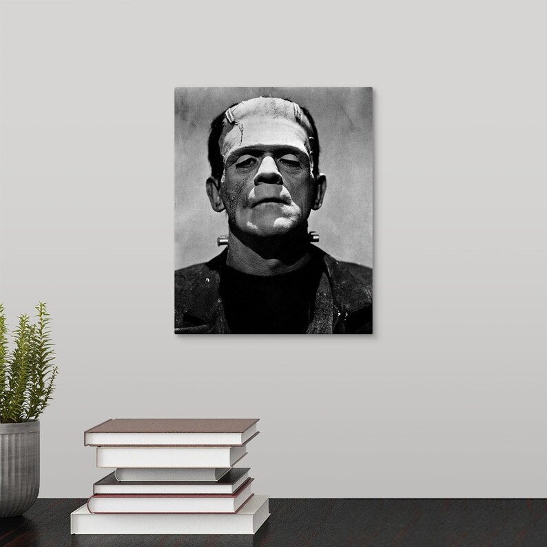 Bride of Frankenstein Canvas Wall Art Print Etsy
